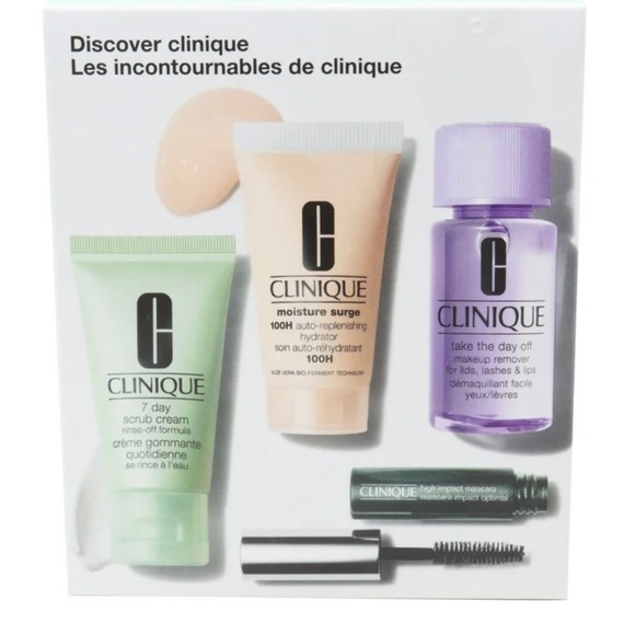 NEW Clinique Skincare Set. Discover Clinique. 4 piece set. Giftable - Picture 2 of 4